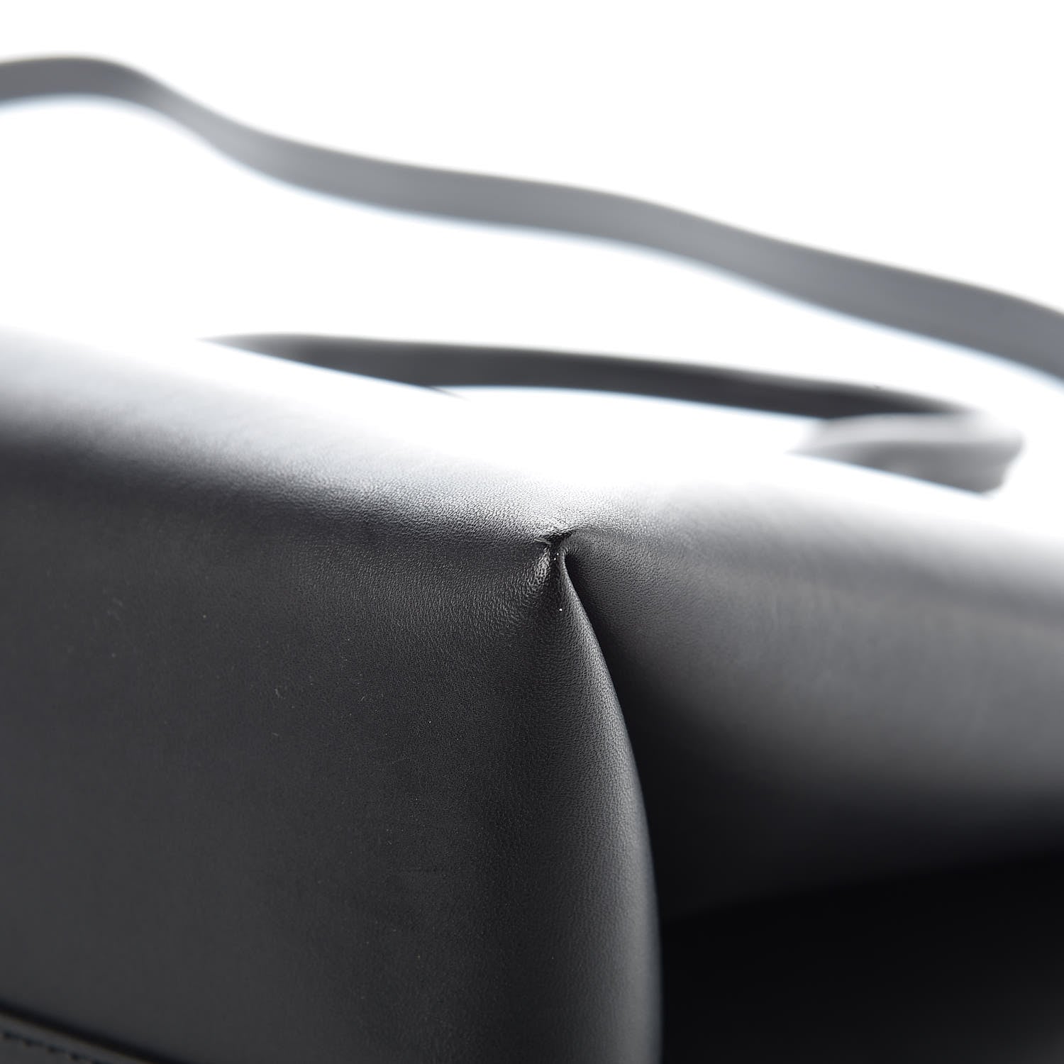 Mansur Gavriel Calfskin Mini Folded Bag Black Flamma 10 of 15