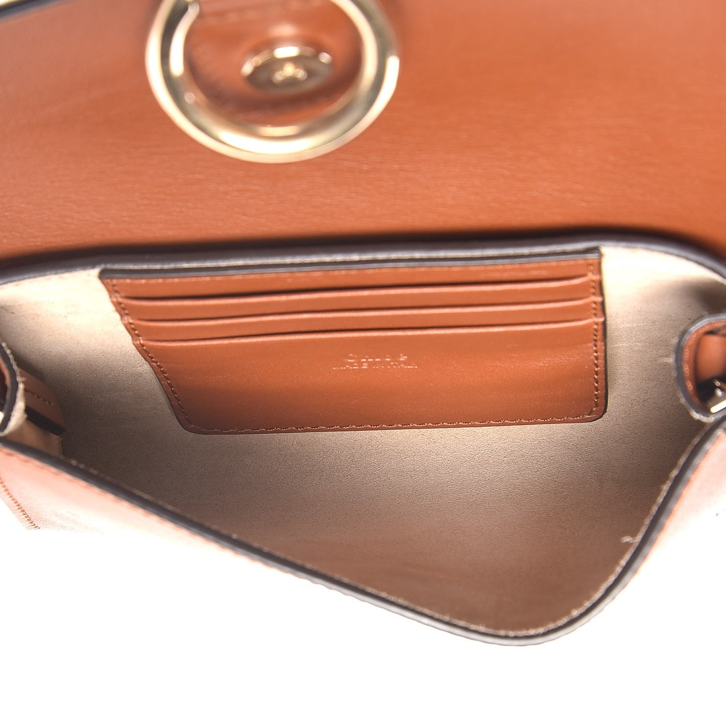 Suede Calfskin Mini Faye Shoulder Bag Tobacco