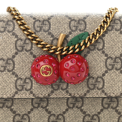 Gucci GG Supreme Monogram Mini Cherry Chain Bag 6 of 9