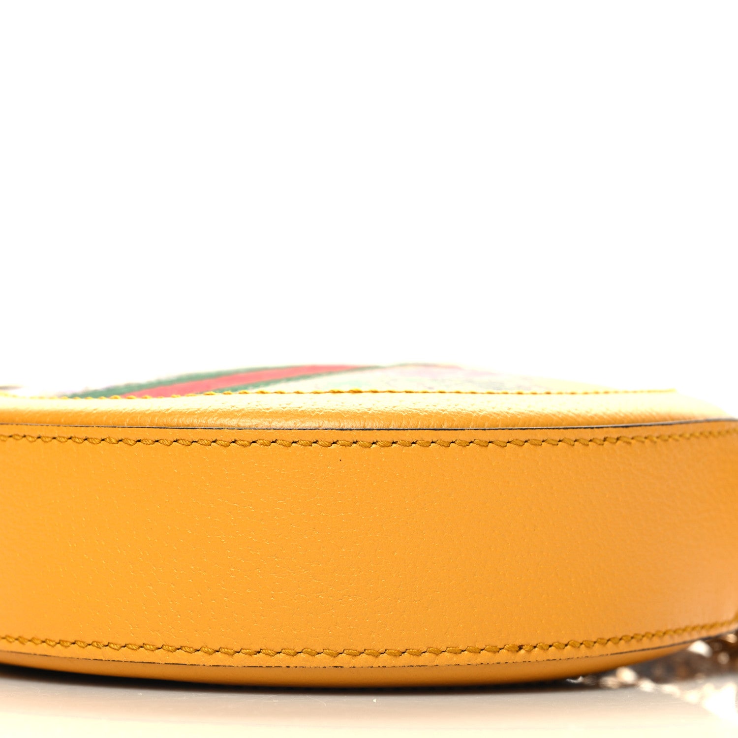 Gucci GG Supreme Monogram Flora Web Mini Ophidia Round Shoulder Bag Beige Multicolor Crop 10 of 11