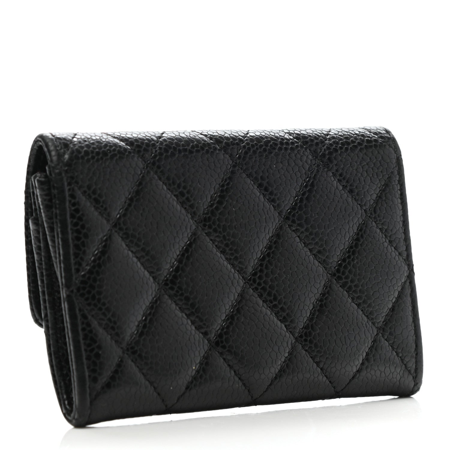Chanel Caviar Quilted Flap Card Holder Black 3 of 8