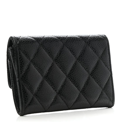 Chanel Caviar Quilted Flap Card Holder Black 3 of 8