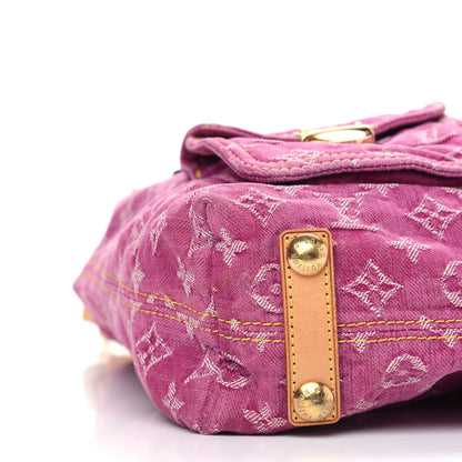 Louis Vuitton Denim Baggy GM Fuchsia 7 of 17
