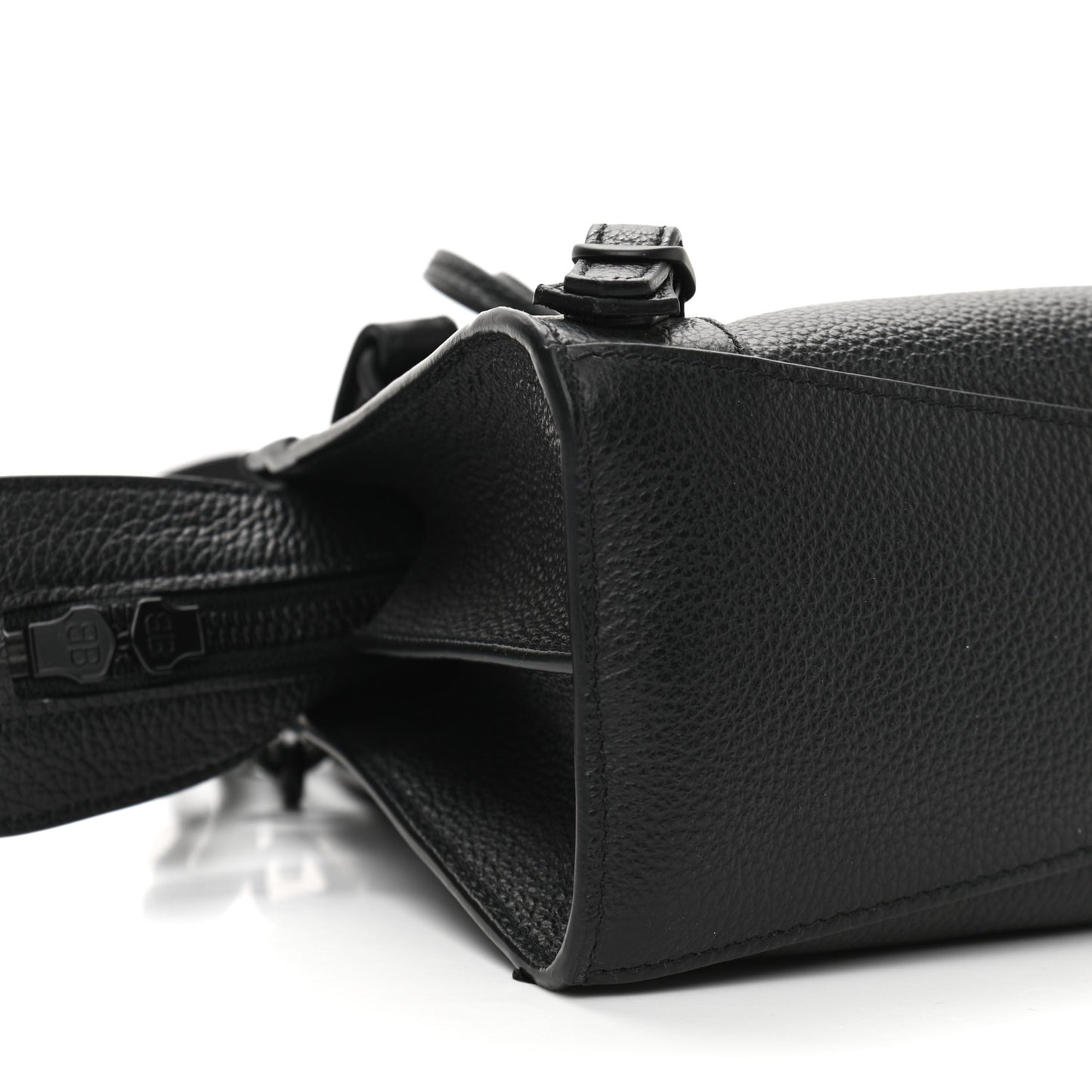 Grained Calfskin Neo Classic Black Hardware Mini City Black