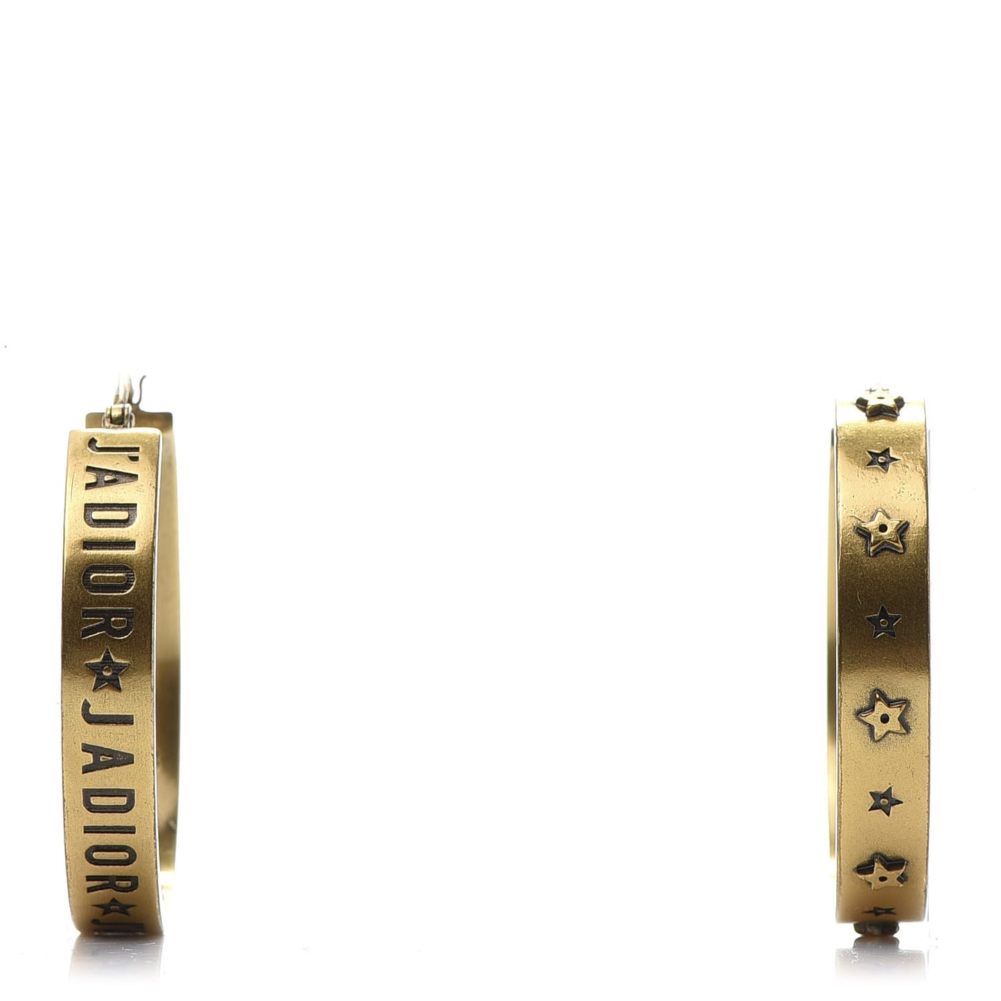 Metal J'adior Medium Hoop Earrings Antique Gold