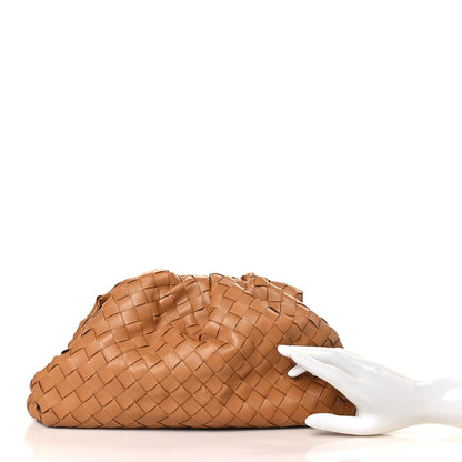 Bottega Veneta Nappa Maxi Intrecciato The Pouch Oversized Clutch Caramel 2 of 9