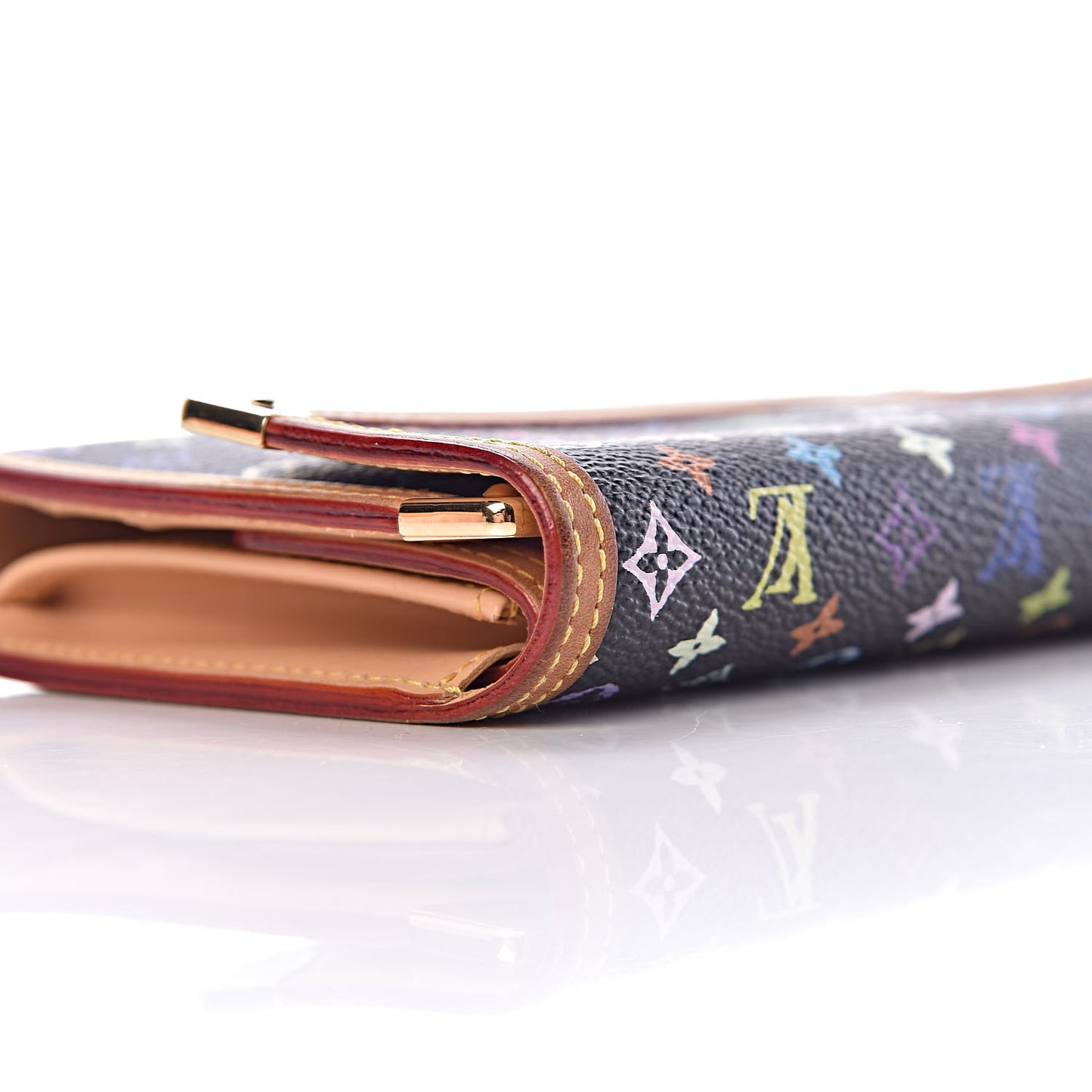 Monogram Multicolor Porte Tresor International Wallet Black