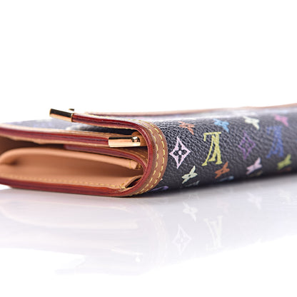 Louis Vuitton Monogram Multicolor Porte Tresor International Wallet Black 10 of 12
