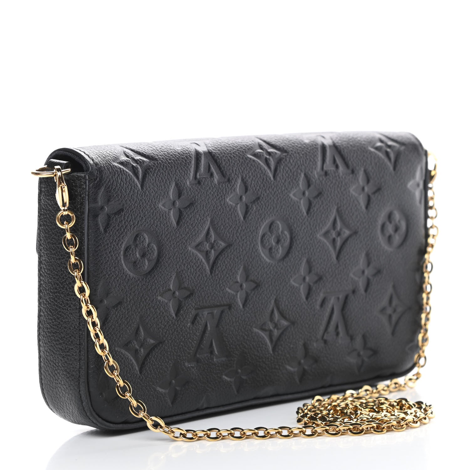 Louis Vuitton Empreinte Pochette Felicie Chain Wallet Black 4 of 19