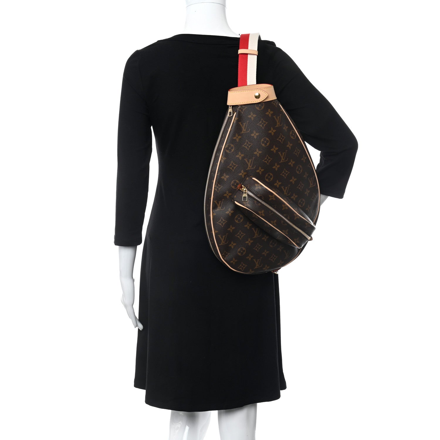 Louis Vuitton Monogram Tennis Racket Cover with Ball Pouch 2 of 10