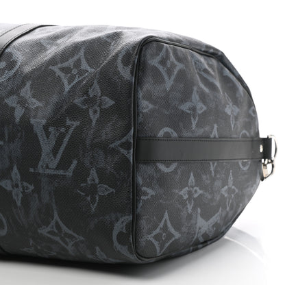 Louis Vuitton Monogram Pastel Keepall Bandouliere 50 Black 8 of 11