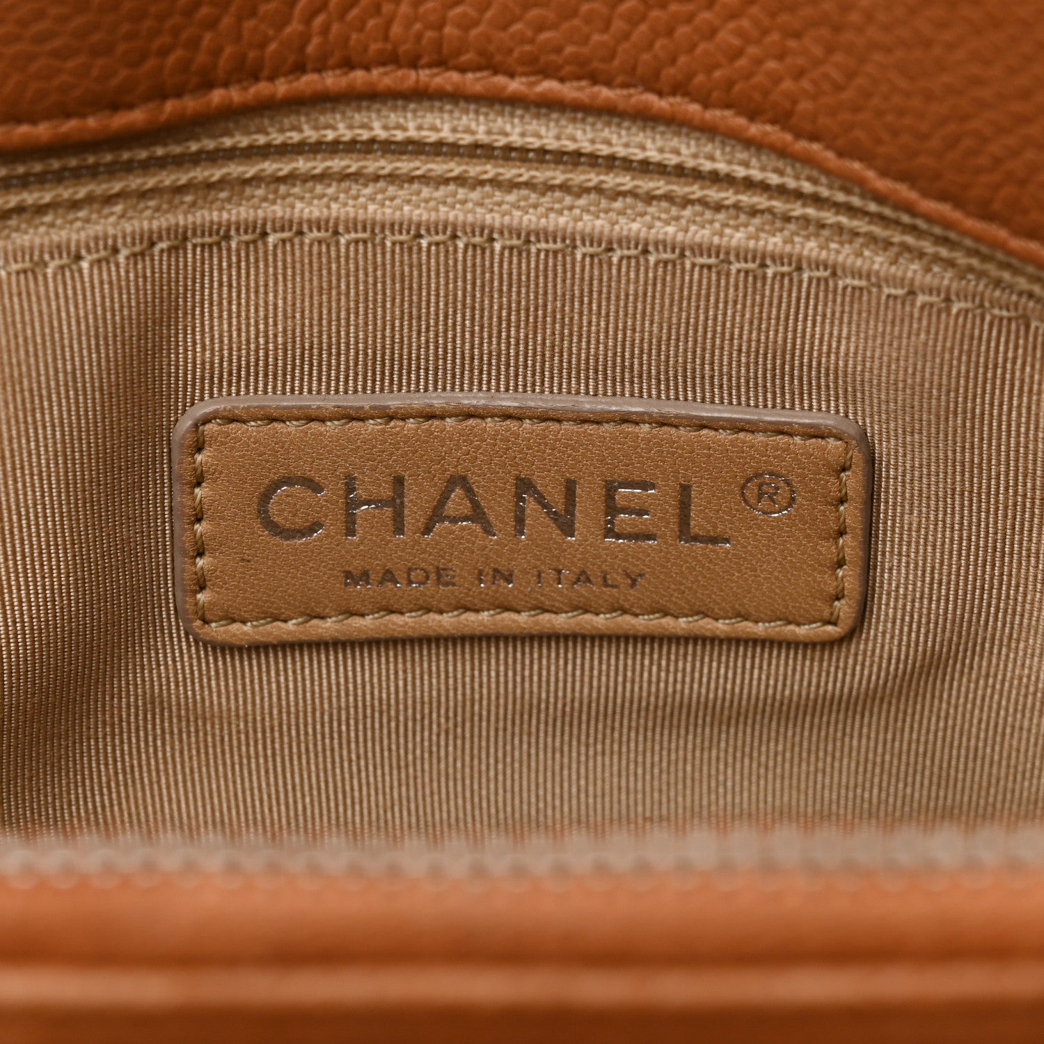Chanel Caviar Quilted Timeless CC Shopping Tote Brown 7 of 20