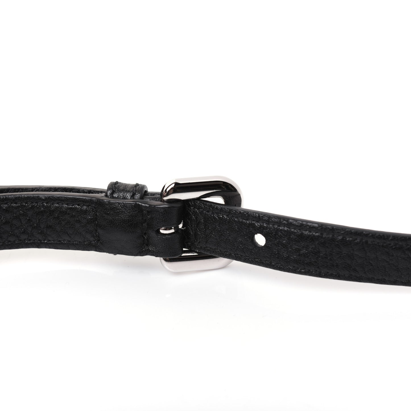 Vitello Phenix Double Zip Crossbody Bag Black