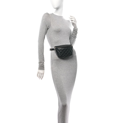Chanel Calfskin Quilted Waist Belt Bag Black 3 of 10