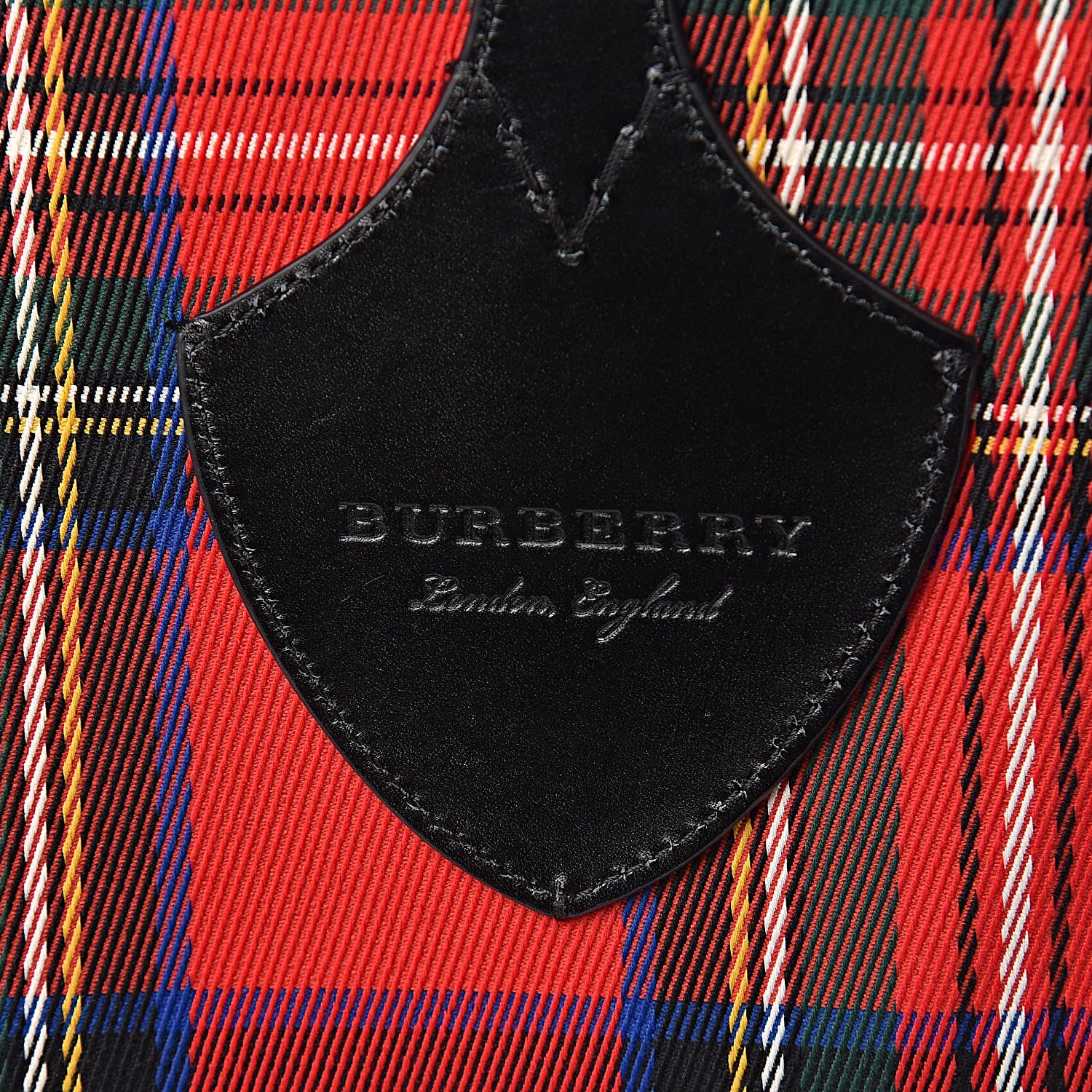 Burberry Vintage Check Medium The Giant Reversible Tote Antique Yellow Bright Red 10 of 18