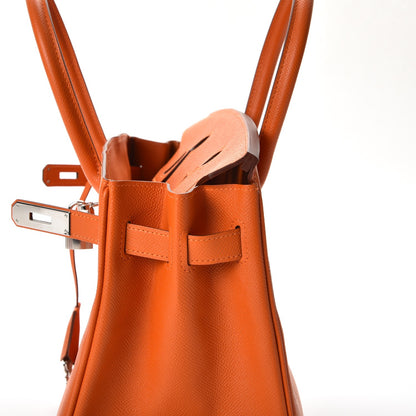 Hermes Epsom Birkin 30 Orange 35 of 36