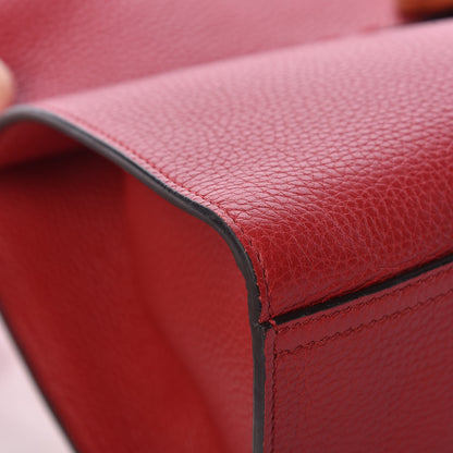 Gucci Calfskin Medium GG Marmont Top Handle Bag Vulcanic Red 8 of 12