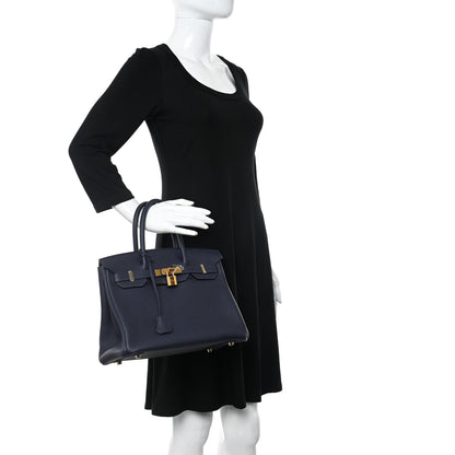Hermes Togo Birkin 30 Bleu Nuit 2 of 11