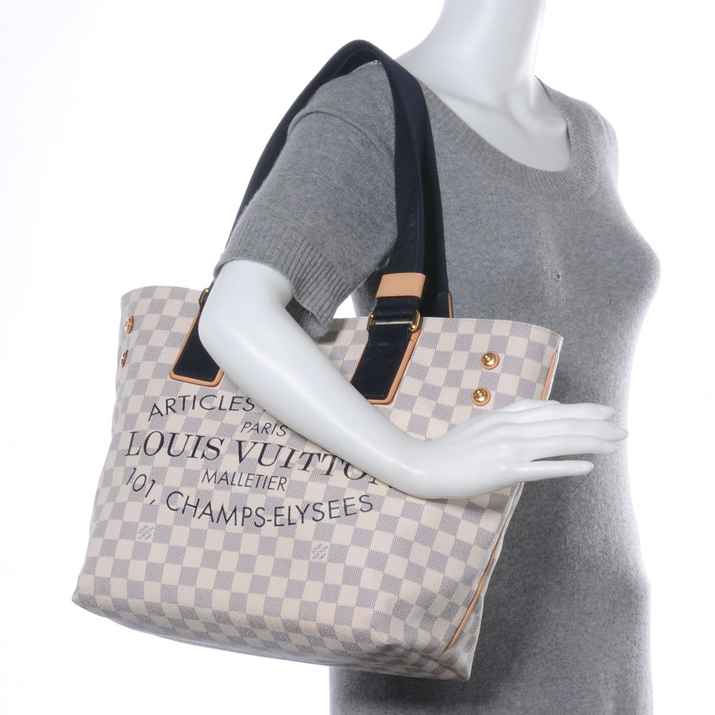 Damier Azur Beach Cabas PM