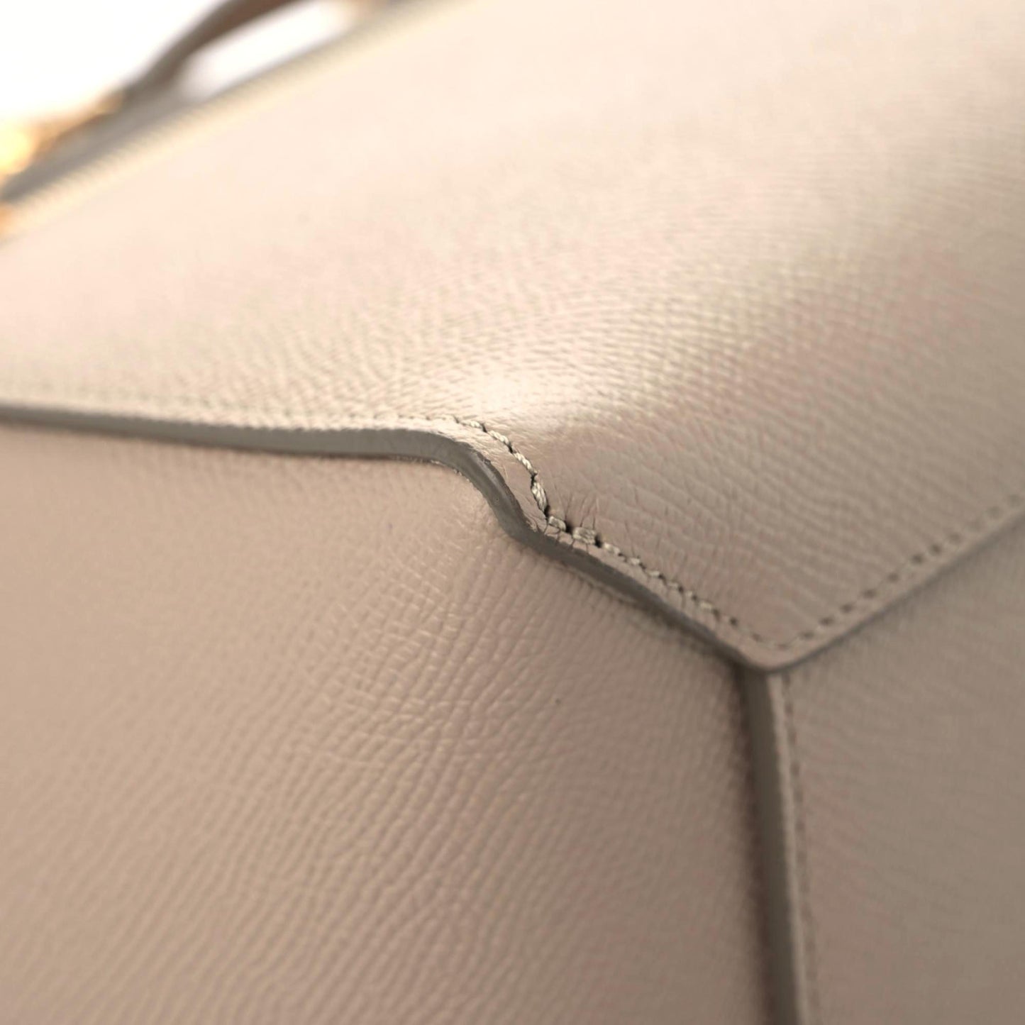 Grained Calfskin Micro Belt Bag Light Taupe