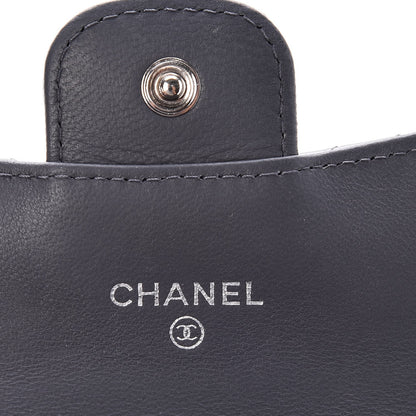 Chanel Patent Quilted Card Holder Dark Grey 6 of 9