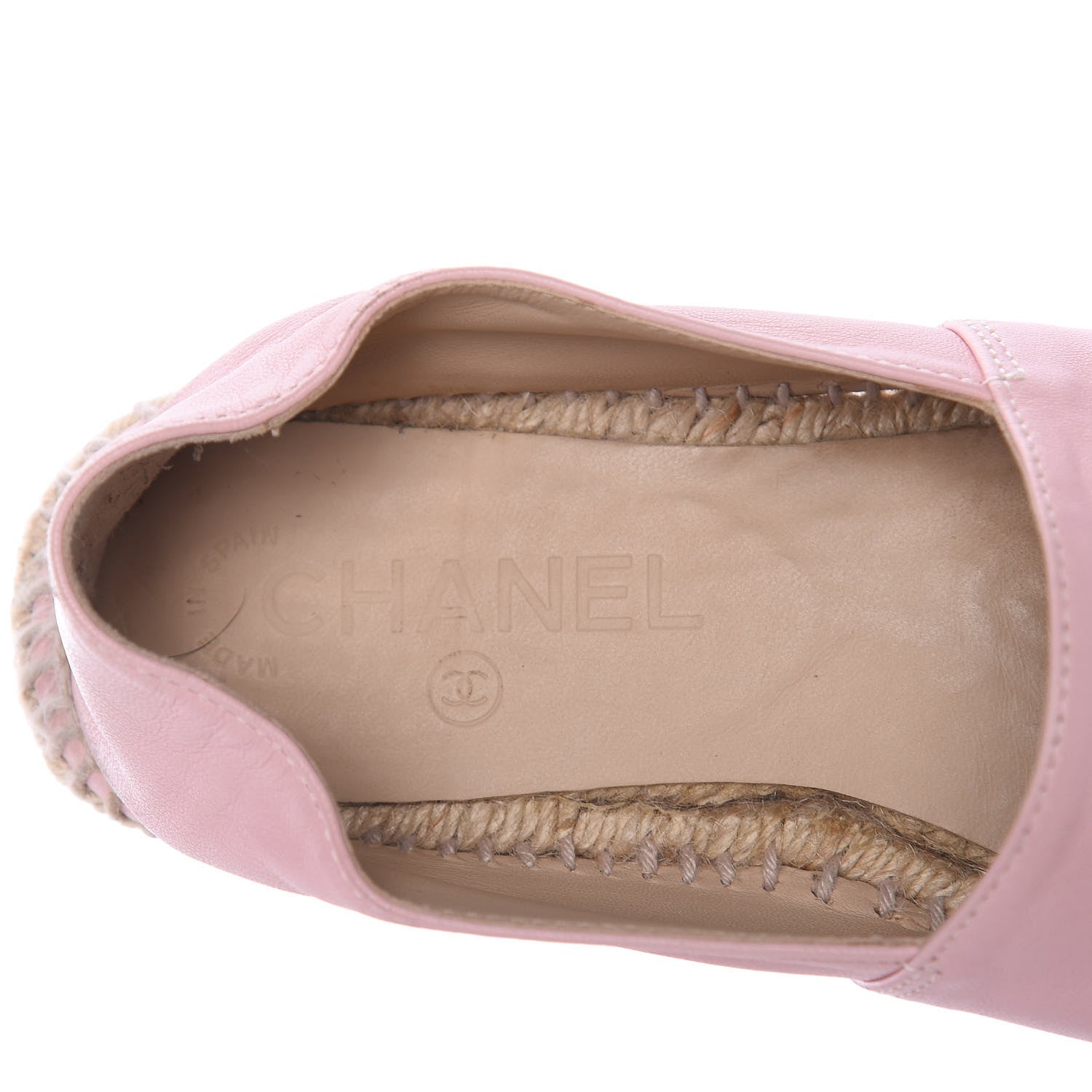 Chanel Lambskin CC Espadrilles 36 Light Pink 8 of 10