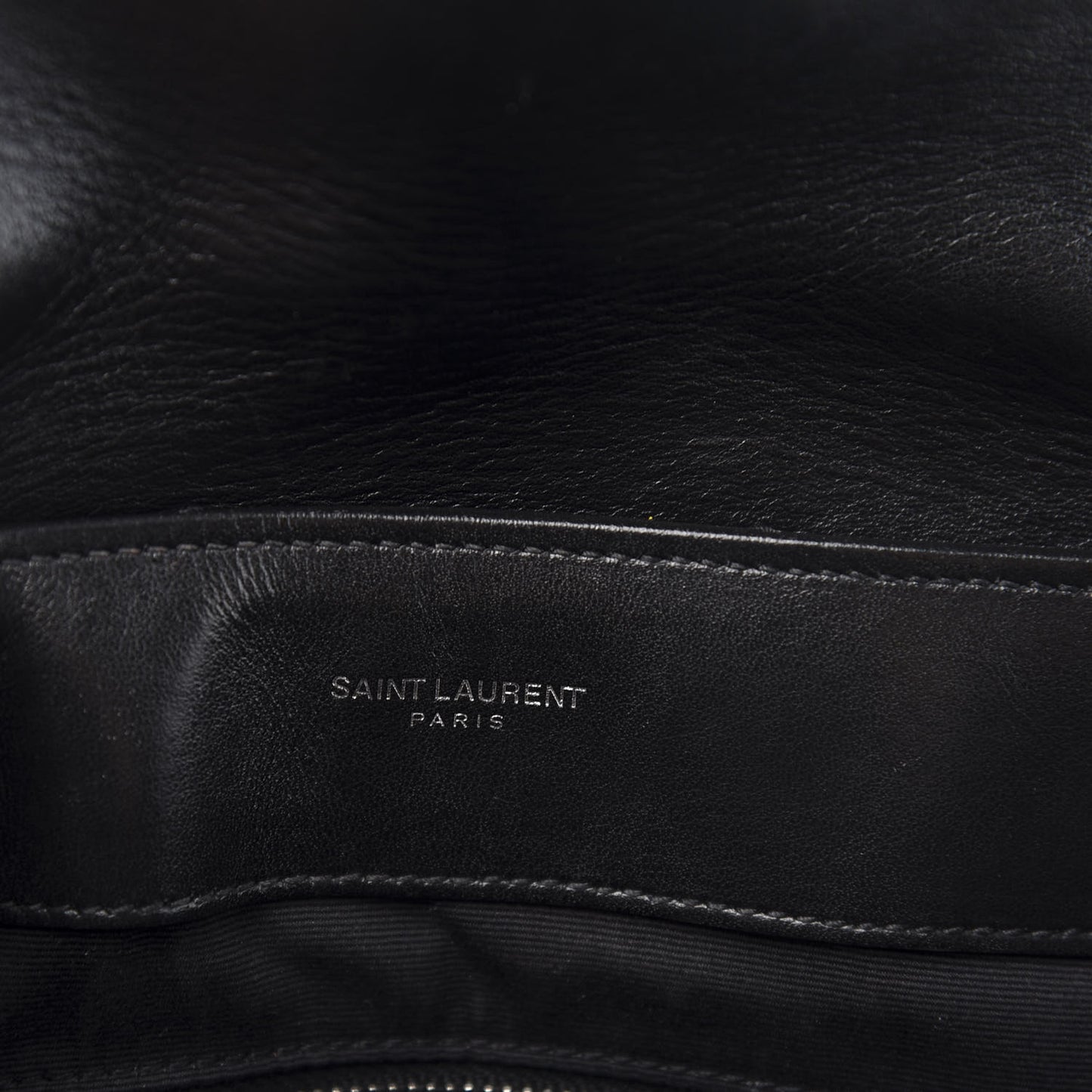 Calfskin Y Quilted Monogram Medium Loulou Chain Satchel Black