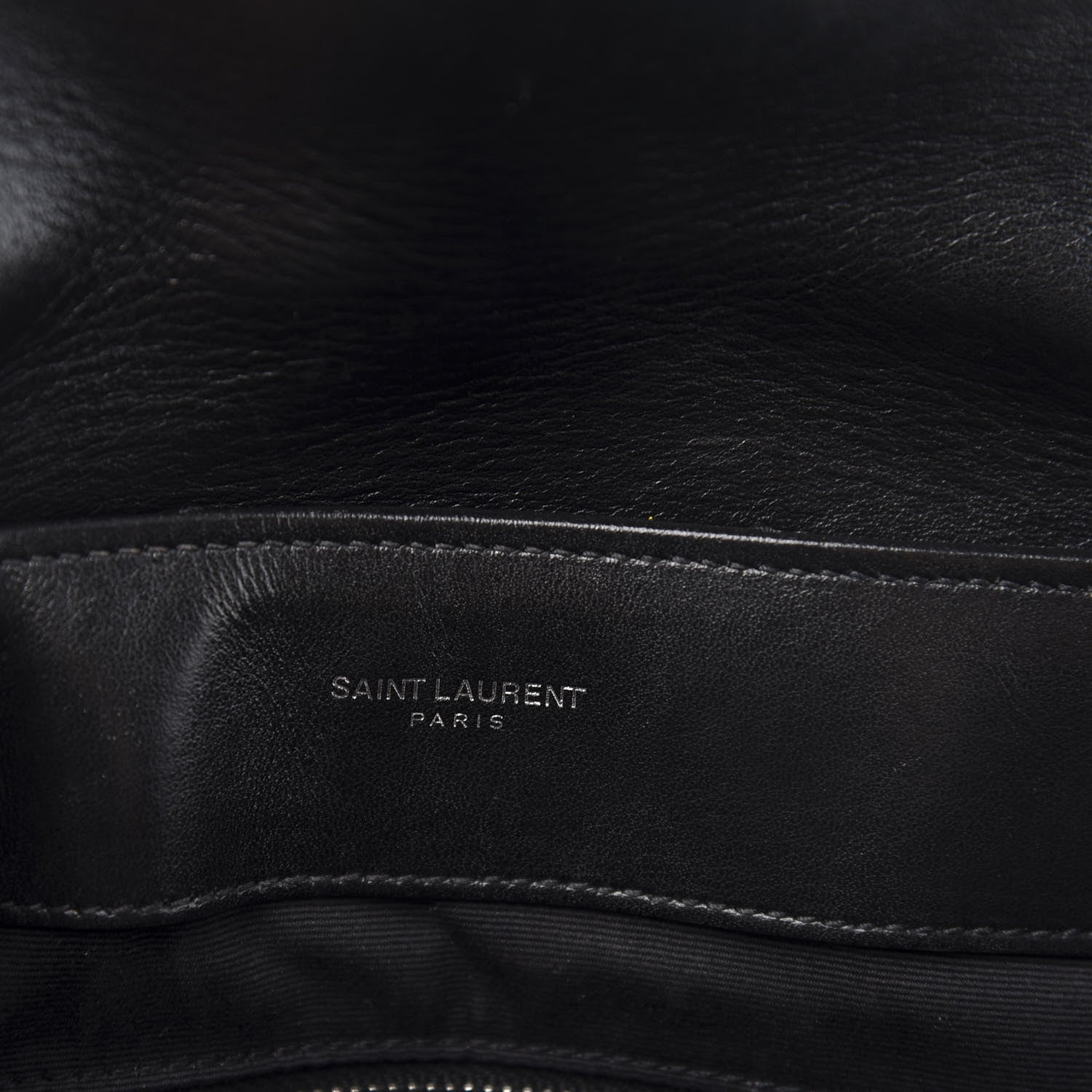 Saint Laurent Calfskin Y Quilted Monogram Medium Loulou Chain Satchel Black 7 of 13