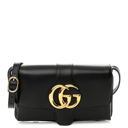 Gucci Vitello Palmellato Lux Small Arli Flap Shoulder Bag Black 1 of 10