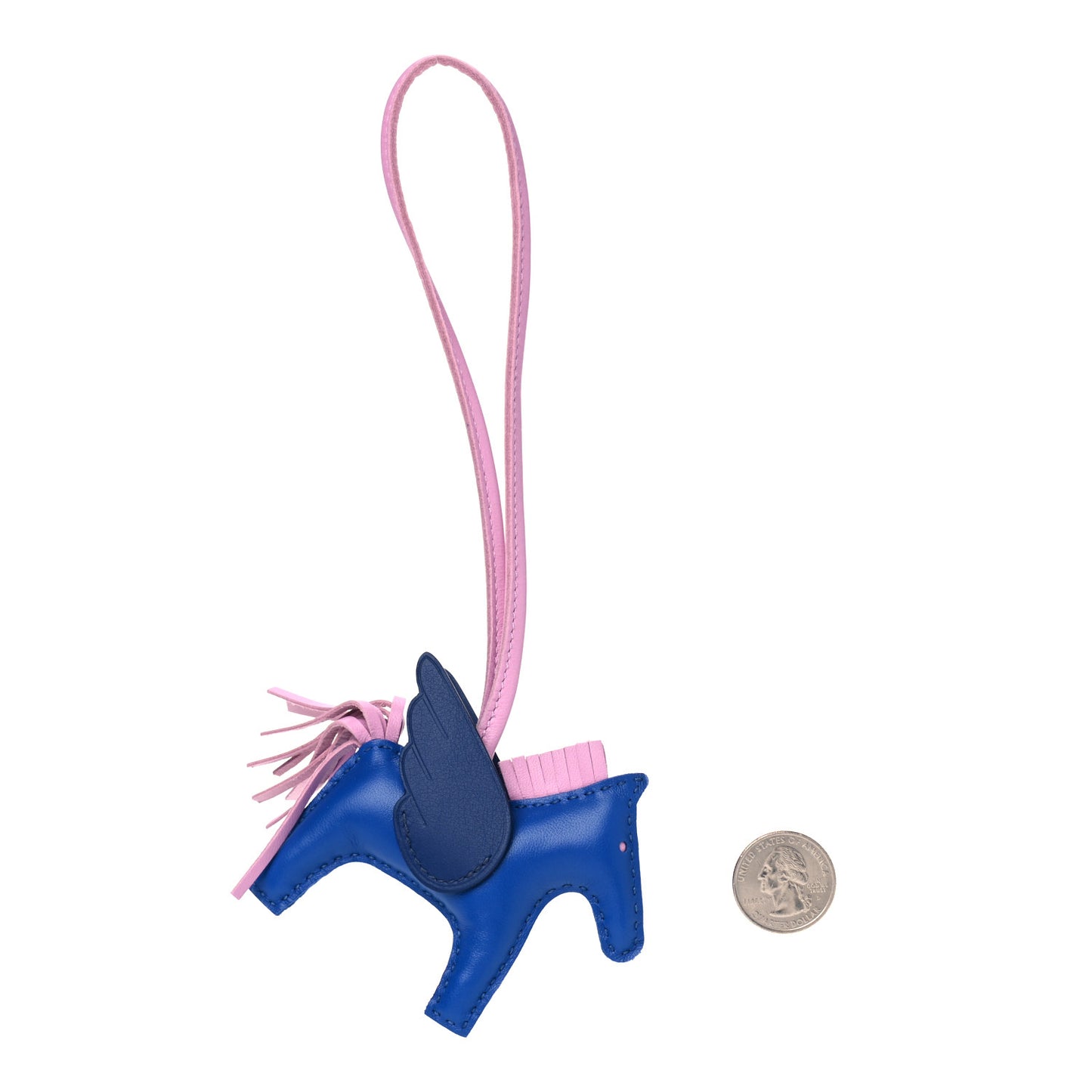 Milo Lambskin Grigri Rodeo Pegase Horse Bag Charm PM Bleu France Mauve Sylvestre Bleu Saphir