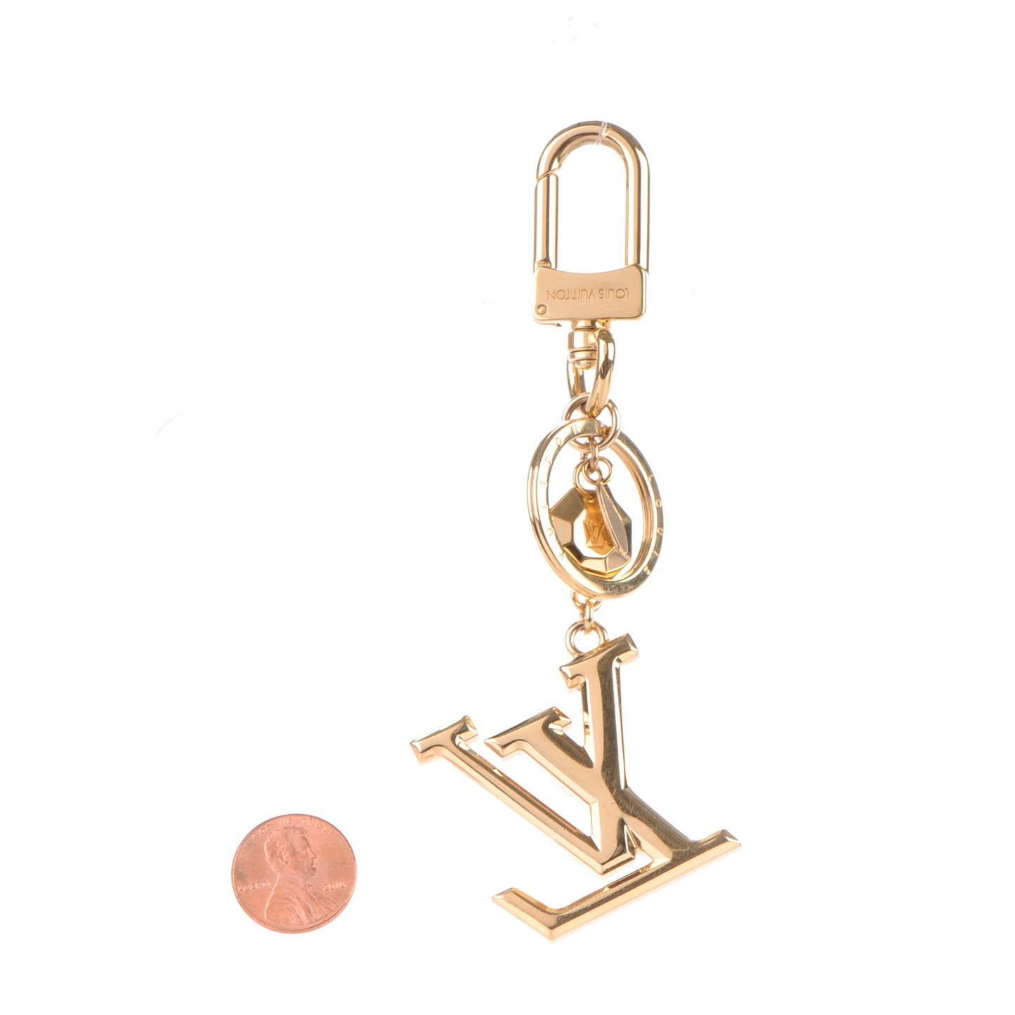 LV Facettes Key Holder Gold