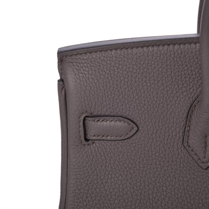 Hermes Togo Birkin 25 Etain 29 of 33