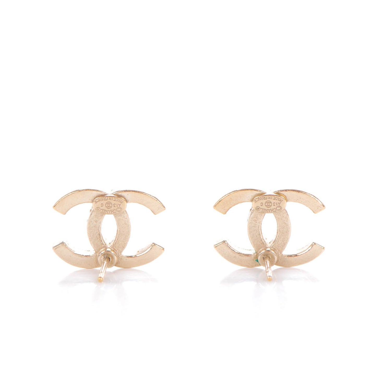 Crystal CC Earrings Gold