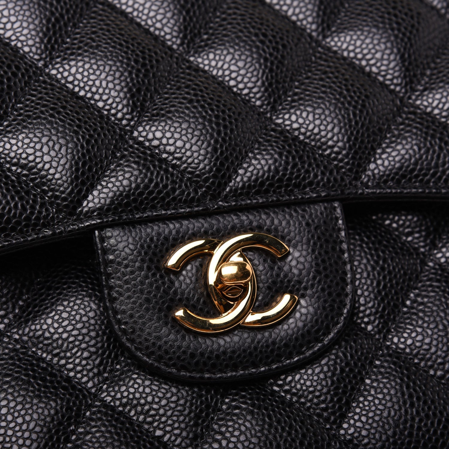 Chanel Caviar Quilted Jumbo Double Flap Black 12 of 12