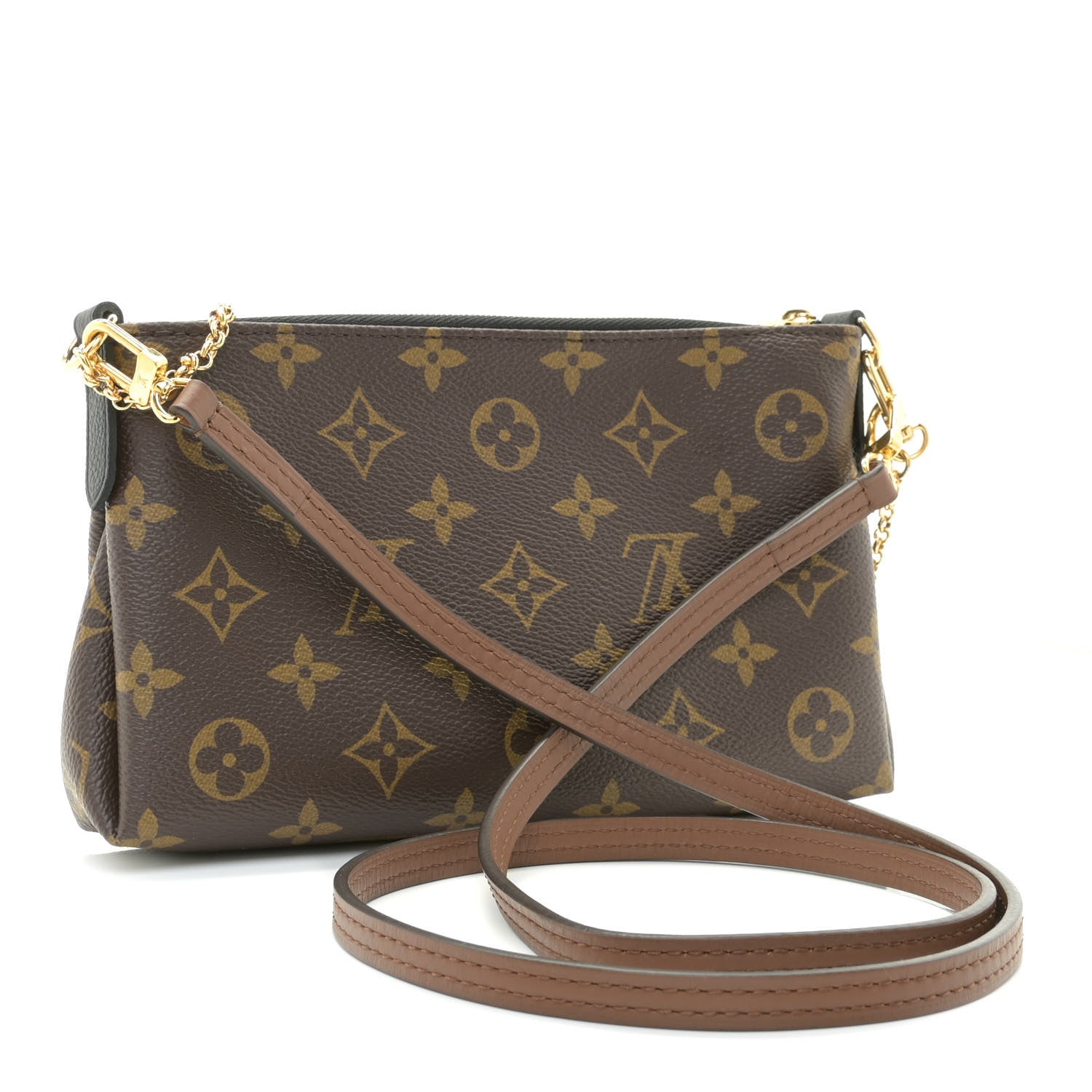 Louis Vuitton Monogram Pallas Clutch Black 3 of 10