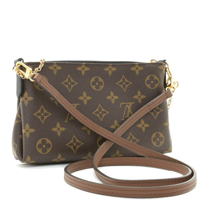 Louis Vuitton Monogram Pallas Clutch Black 3 of 10