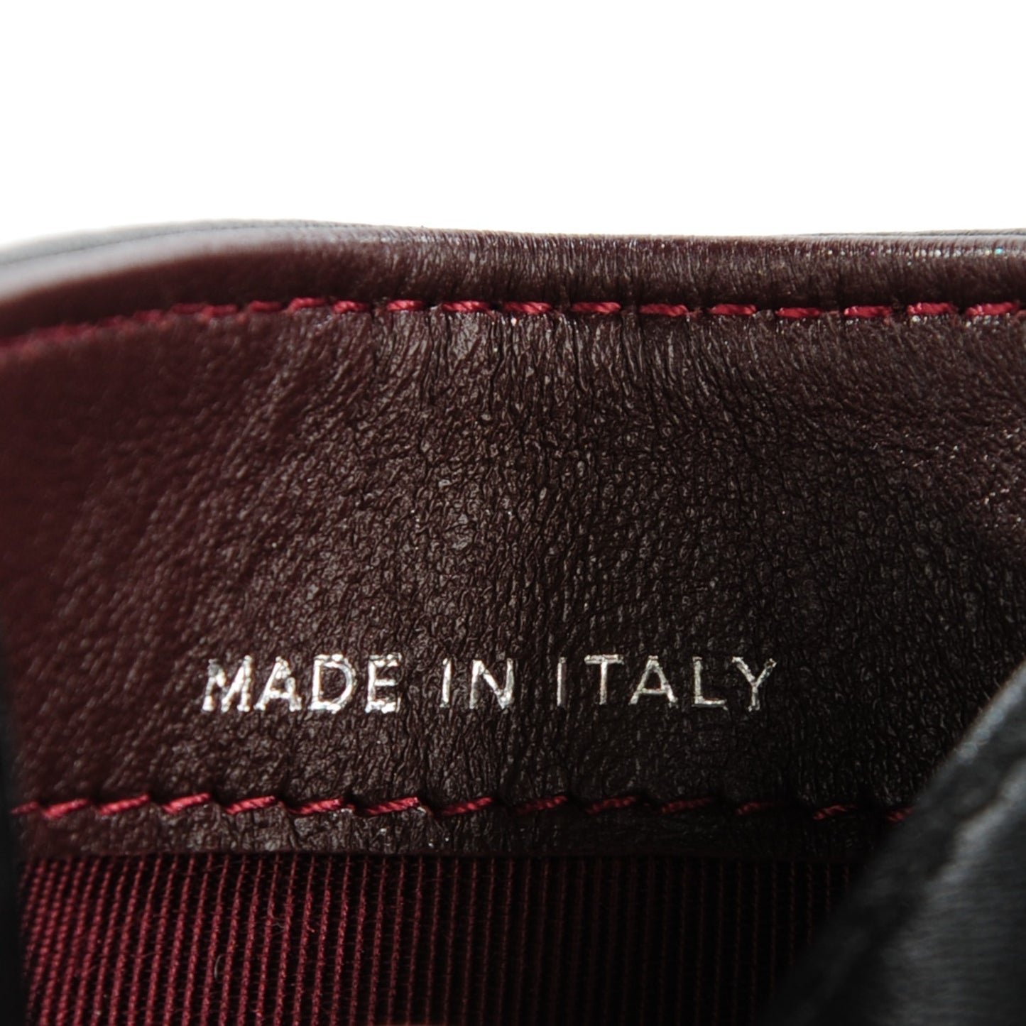 Lambskin Quilted Card Holder Black