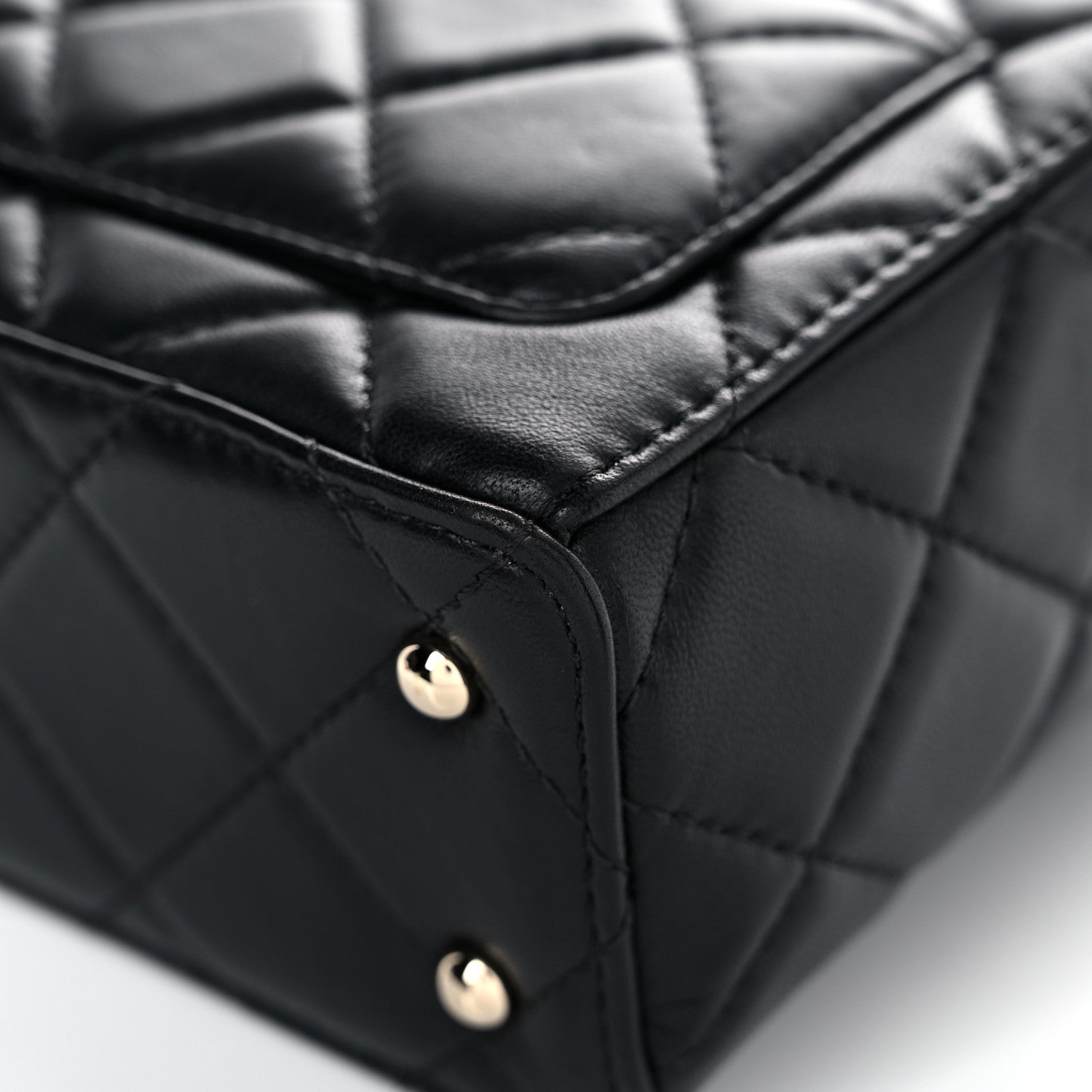 Chanel Lambskin Quilted Small Box Bag Black 10 of 14