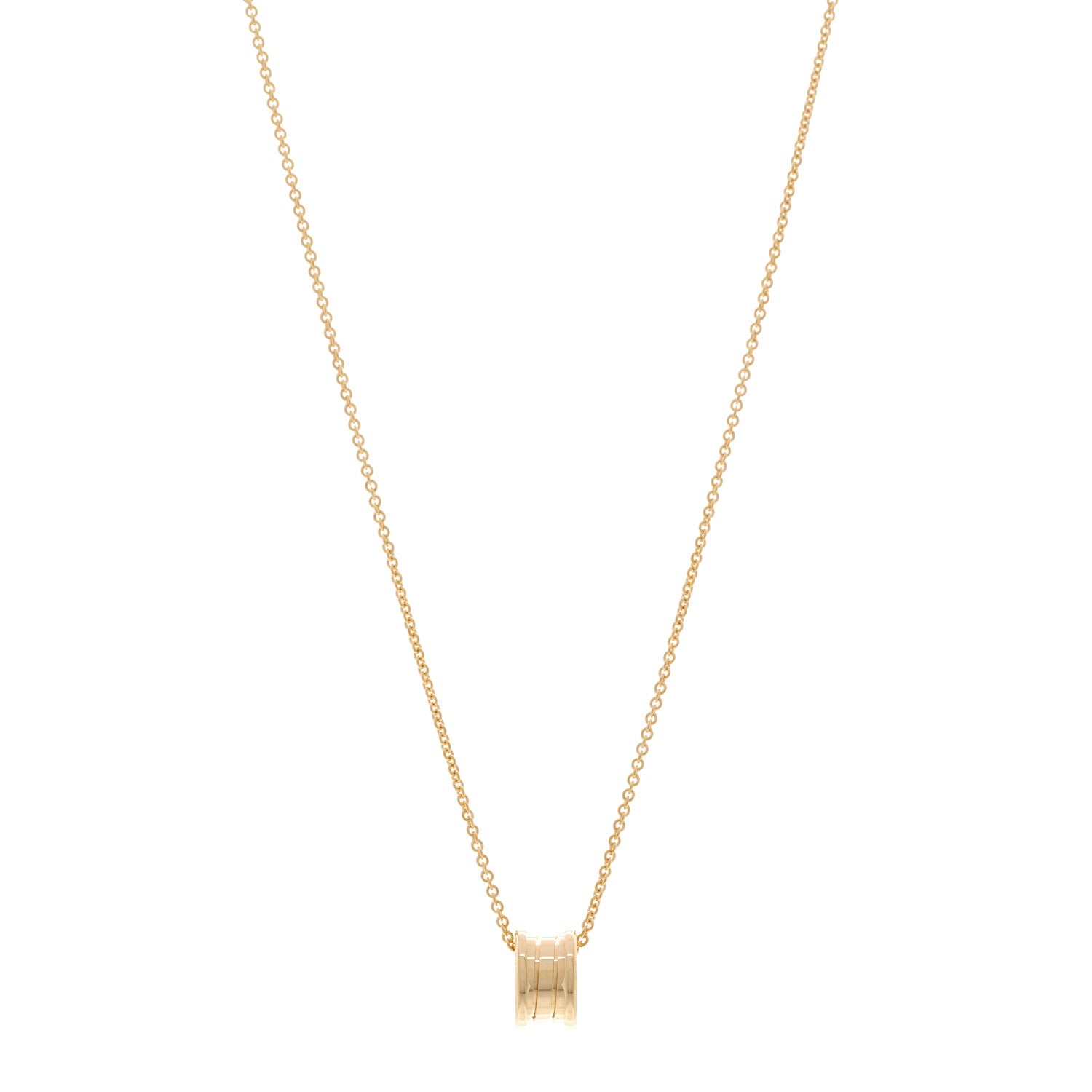 Bulgari 18K Yellow Gold B.Zero1 Pendant Necklace 1 of 4