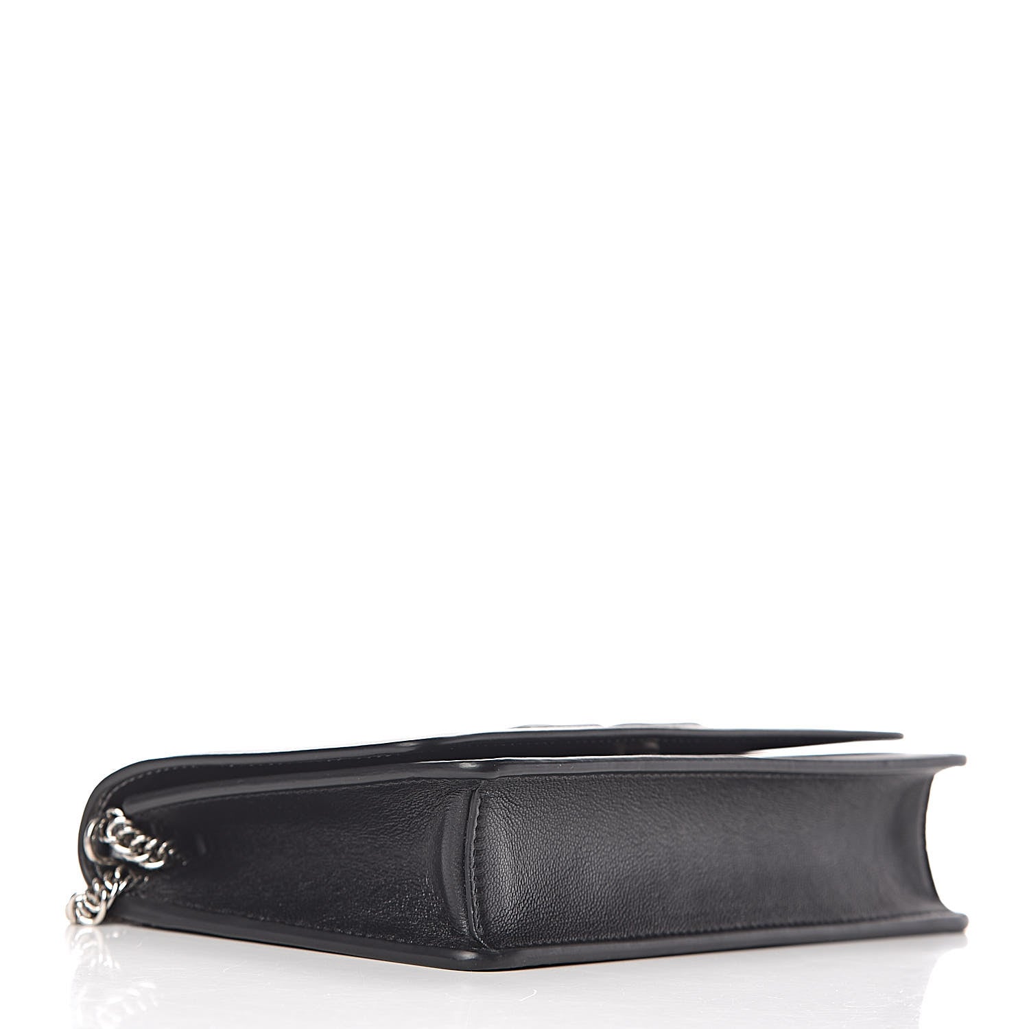 Givenchy Lambskin Emblem Chain Wallet Black 4 of 12