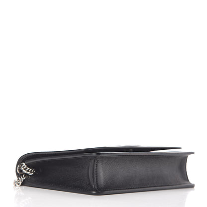 Givenchy Lambskin Emblem Chain Wallet Black 4 of 12