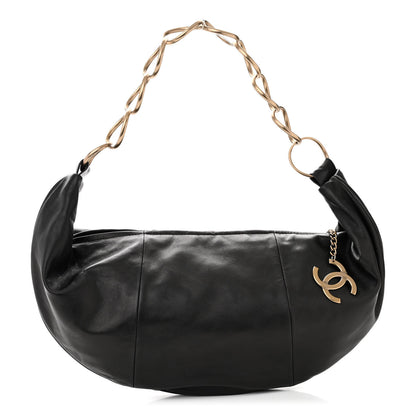 Chanel Lambskin Small Chain Hobo Black 1 of 10