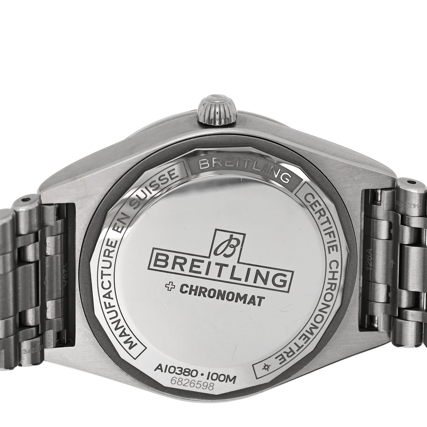 Breitling Stainless Steel 36mm Chronomat Automatic Watch Mint Green A10380 4 of 5