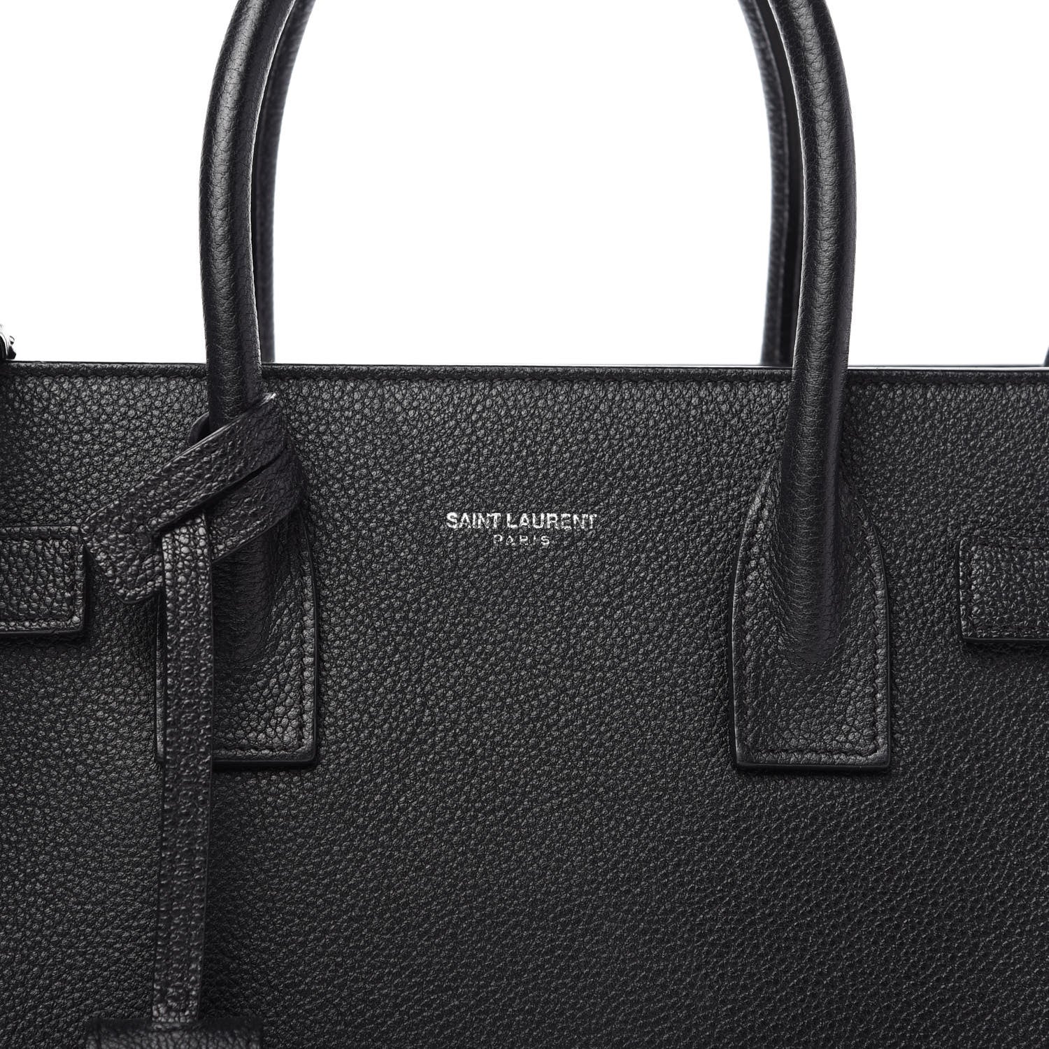 Saint Laurent Grained Calfskin Baby Sac De Jour Black 9 of 10