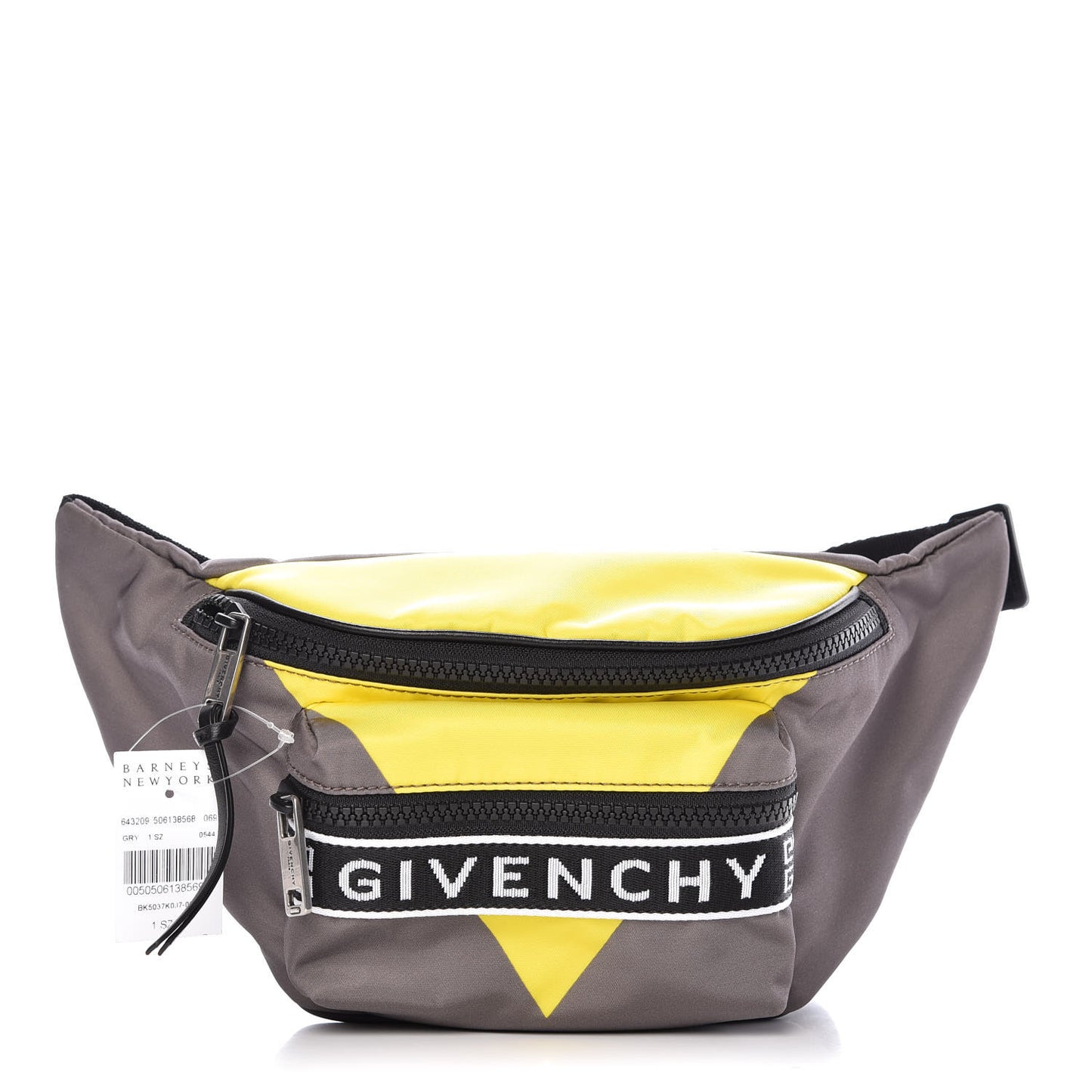Nylon Light 3 Bum Bag Grey Yellow