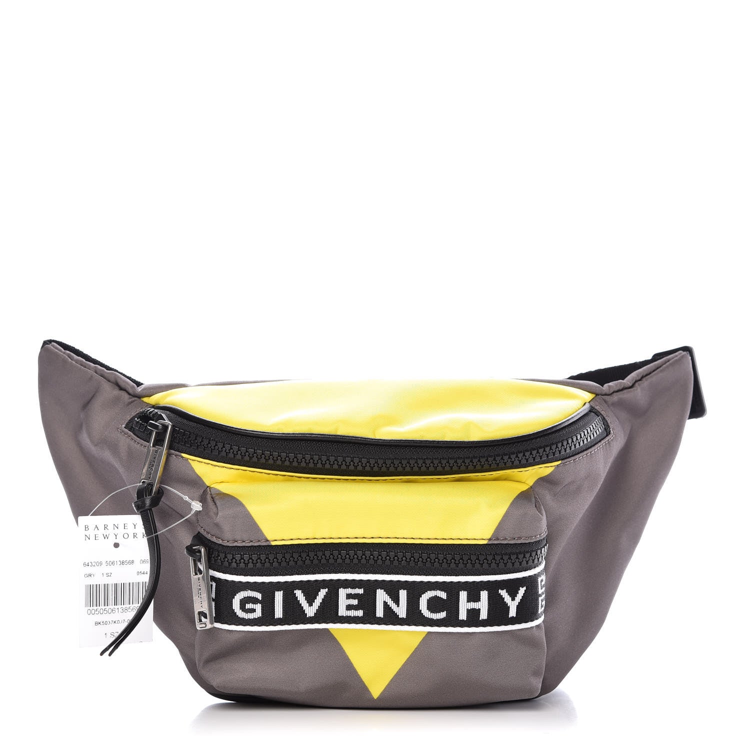 Givenchy Nylon Light 3 Bum Bag Grey Yellow 1 of 9