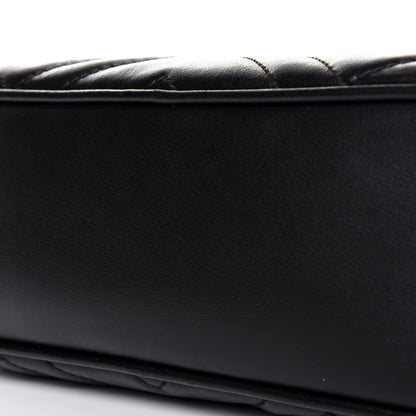 Gucci Calfskin Matelasse Small GG Marmont Chain Shoulder Bag Black 5 of 5