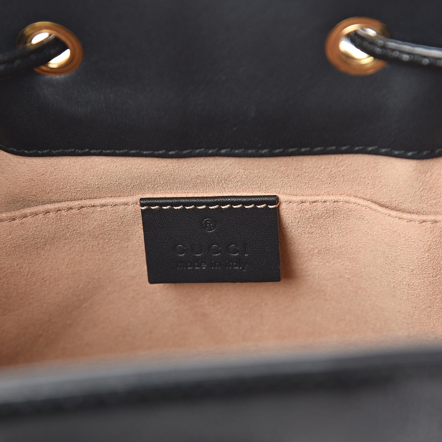 Gucci Suede Patent Web Small Ophidia Bucket Bag Hibiscus Red Black 5 of 8