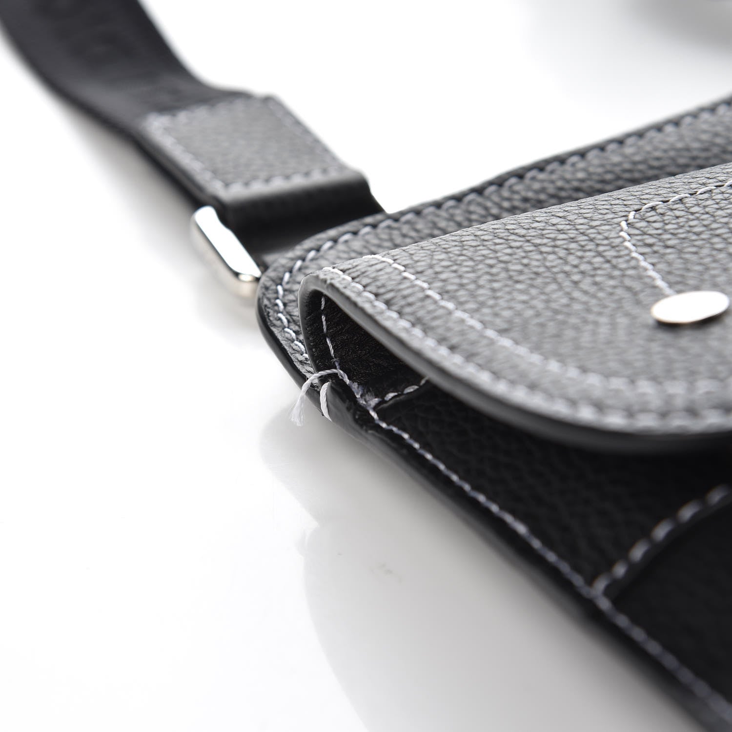 Christian Dior Calfskin Mens Messenger Bag Black 8 of 8