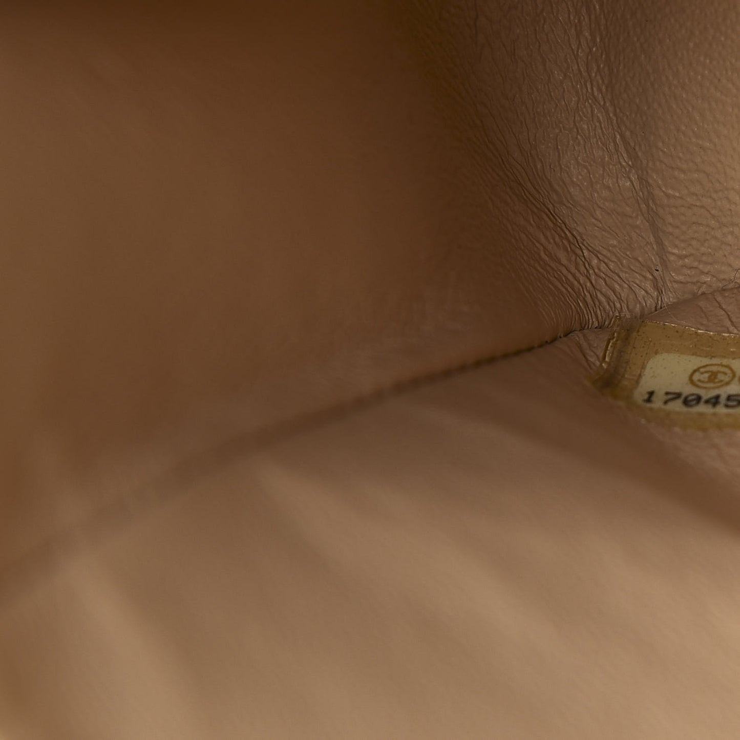 Caviar Quilted Medium Double Flap Light Beige